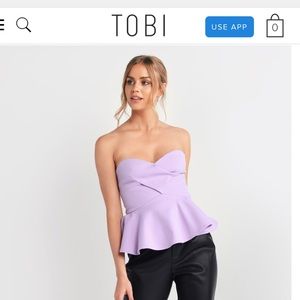 Tobi peplum top